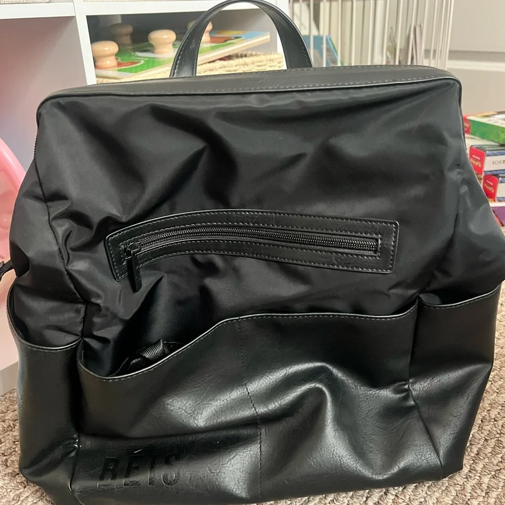 BEIS Black Baby Bag Backpack Tote